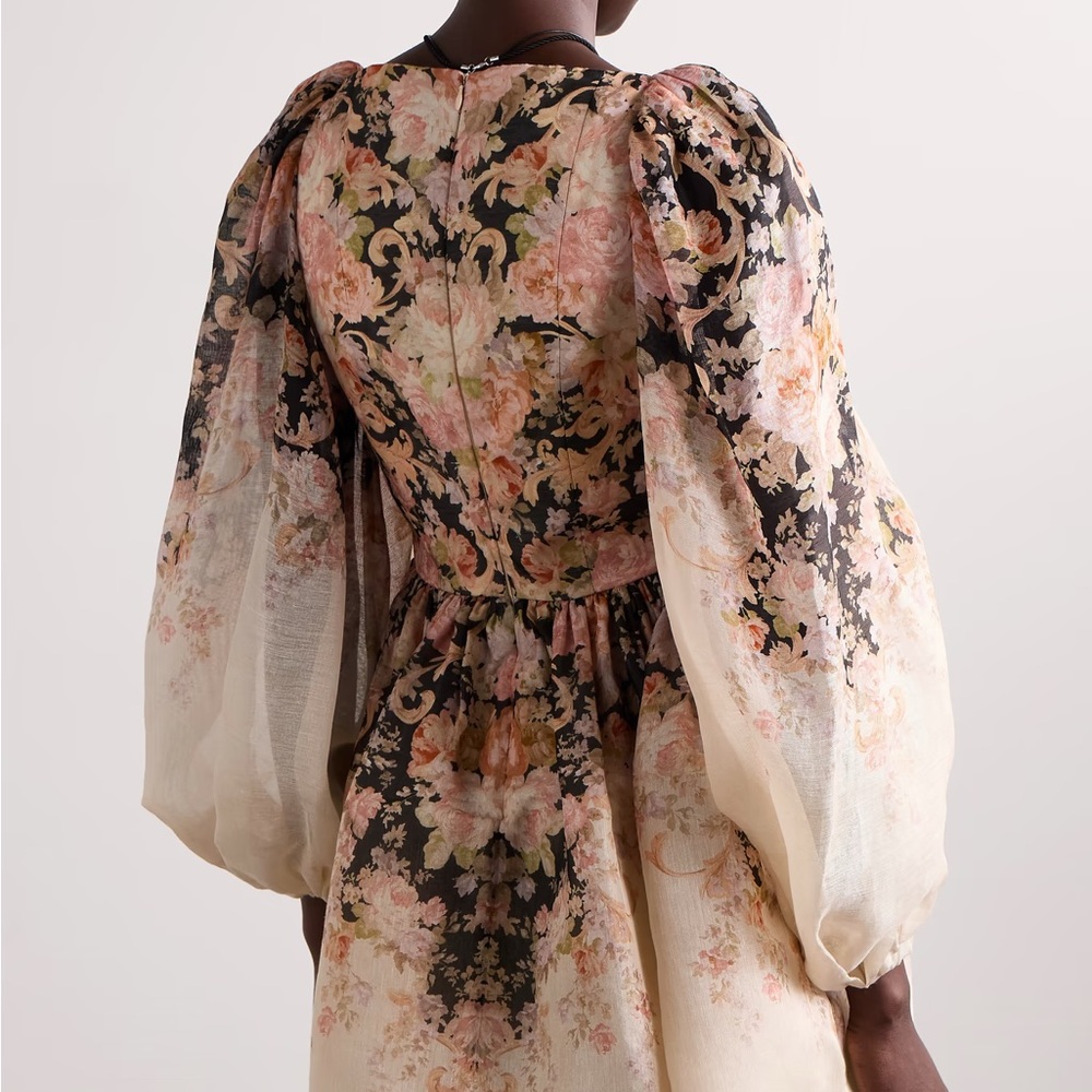 Zimmerman illustration draped mini dress - Picture 2 of 8